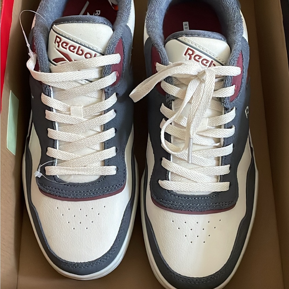 Reebok White and Gray Sneakers Classic Design